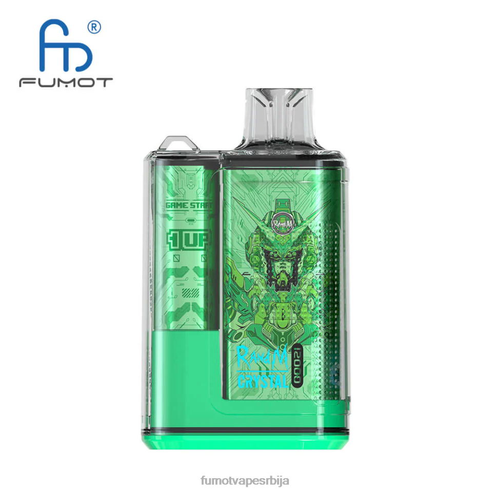 Fumot Crystal T0VLT259 жвака од боровнице 12000 Вапе кутија за једнократну употребу - 20мл (1 комад) Fumot cigarette