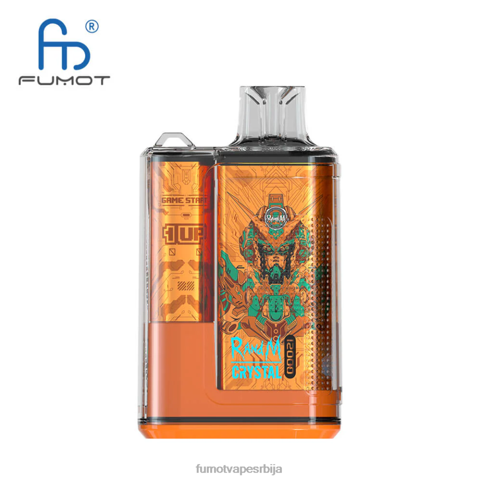 Fumot Crystal T0VLT259 жвака од боровнице 12000 Вапе кутија за једнократну употребу - 20мл (1 комад) Fumot cigarette