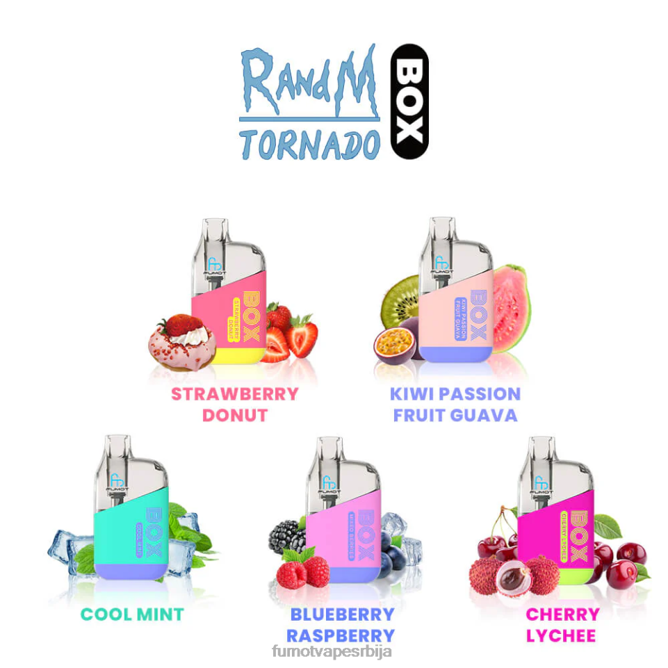 Fumot Tornado T0VLT356 кола лед 10000 једнократна кутија за вапе под - 20мл (1 комад) Fumot vape shop