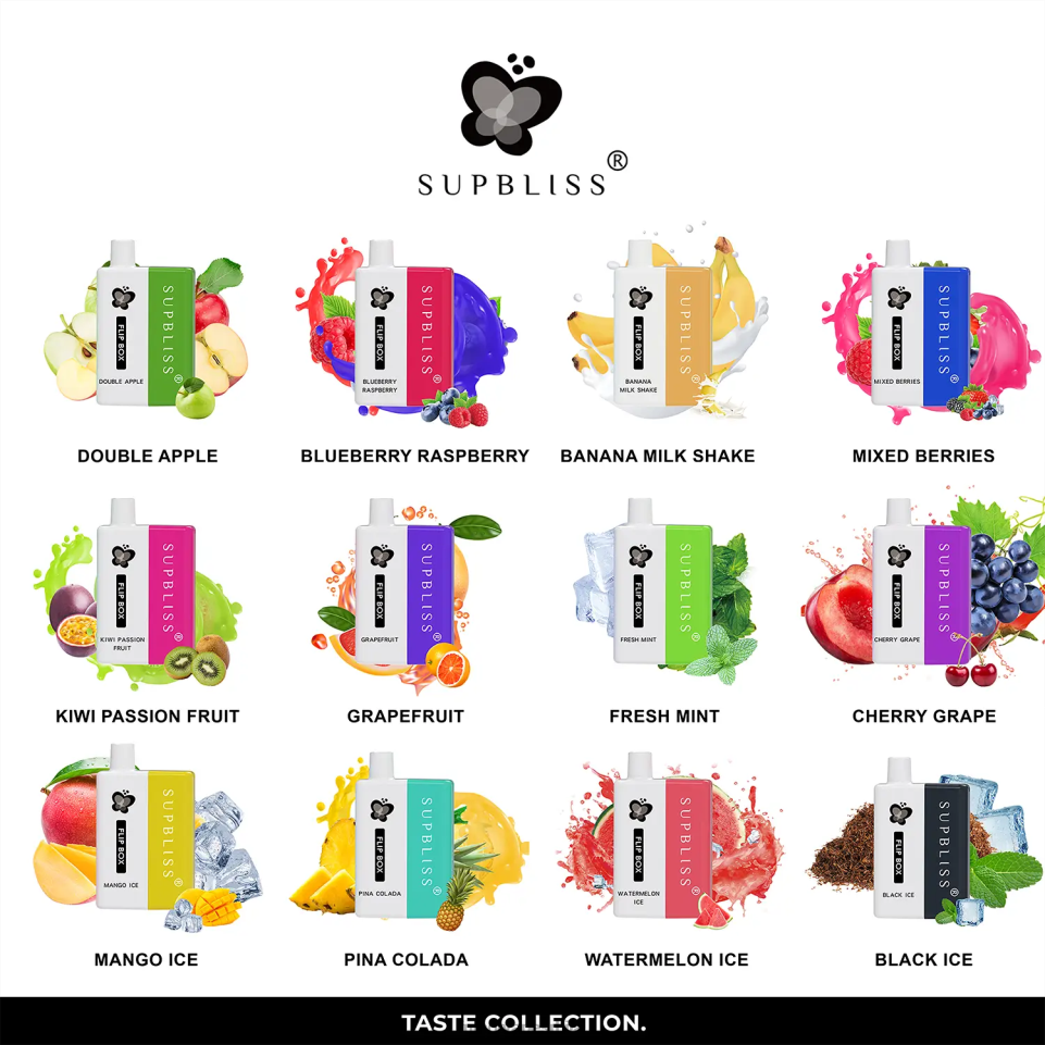 Fumot Supbliss Flip T0VLT337 киви маракуја бок 6000 заменљиви вапе кит - 10мл (1 комад) Fumot vape online shop