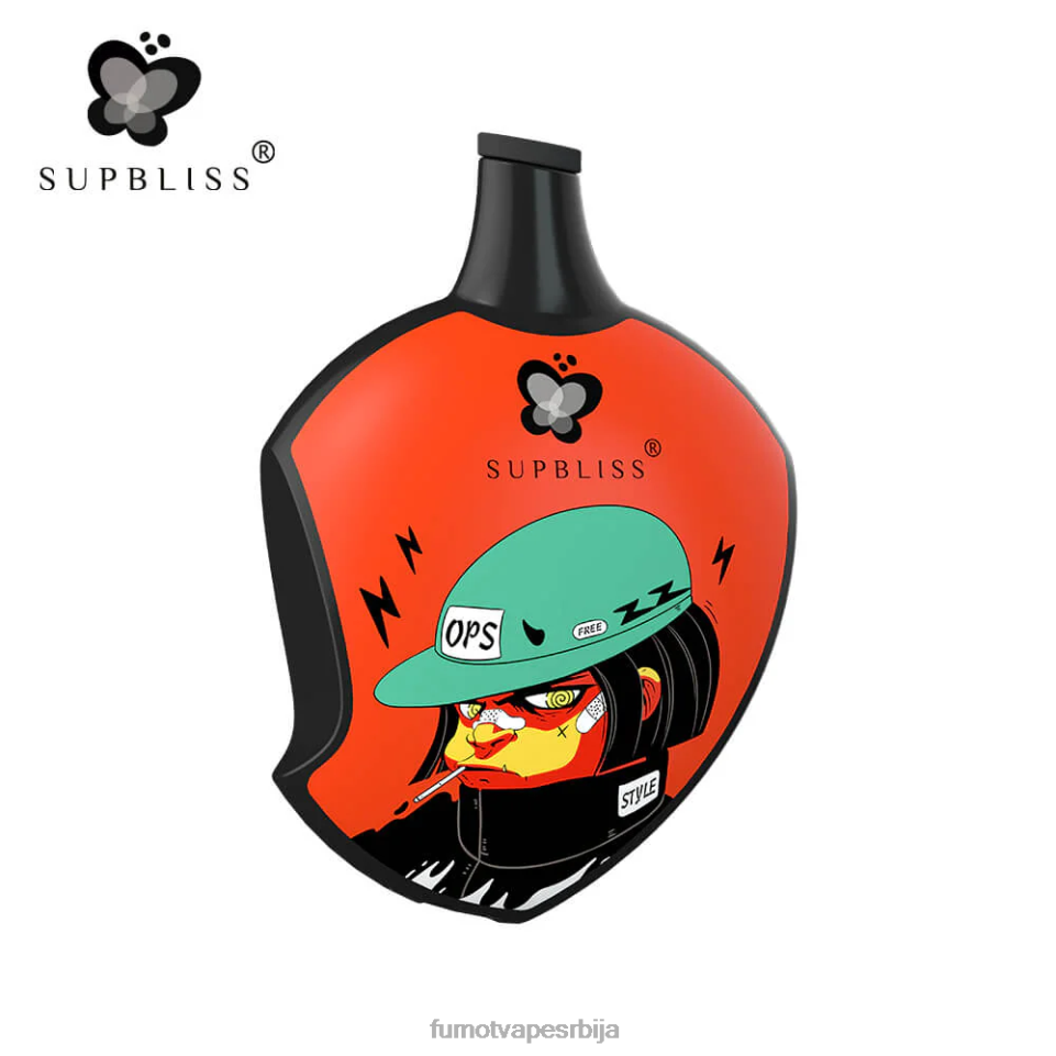 Fumot Supbliss T0VLT458 бресква манго лубеница сп6000 вапе под за једнократну употребу - 12мл (1 комад) Fumot tech