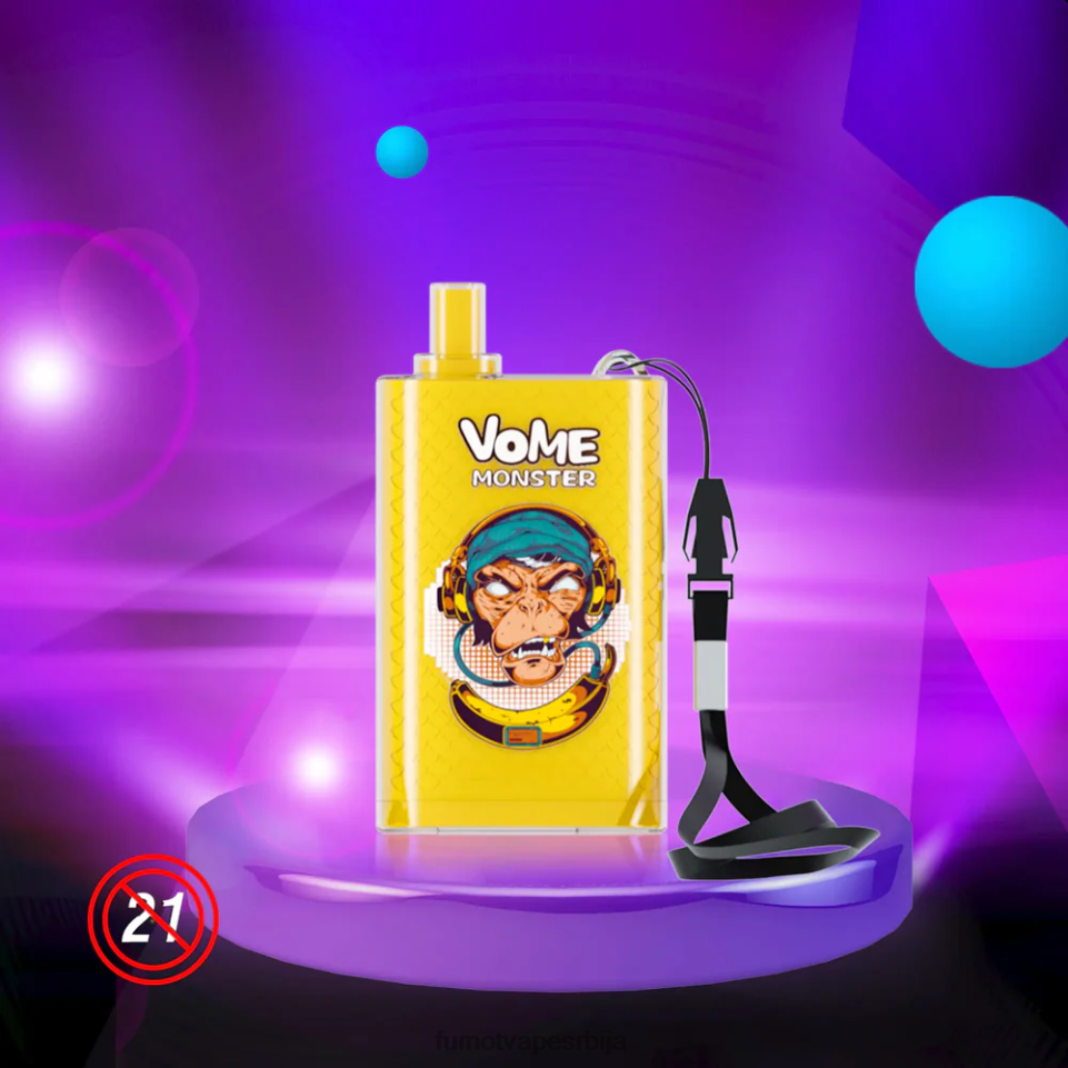 Fumot Vome Monster T0VLT428 цоол минт 10000 вапе под уређај за једнократну употребу - 20мл (1 комад) Fumot tech