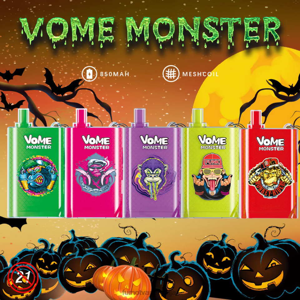 Fumot Vome Monster T0VLT434 ружичаста лимунада 10000 вапе под уређај за једнократну употребу - 20мл (1 комад) Fumot factory
