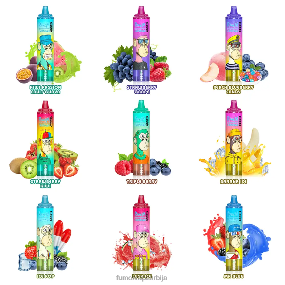 Fumot Tornado T0VLT177 мр блуе 15000 вапе за једнократну употребу - 25мл (1 комад) Fumot vape online shop