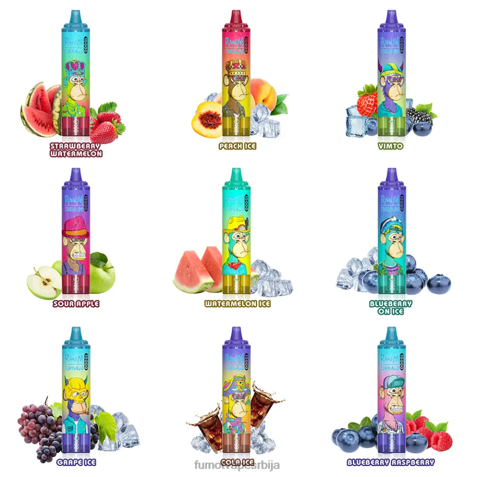 Fumot Tornado T0VLT177 мр блуе 15000 вапе за једнократну употребу - 25мл (1 комад) Fumot vape online shop