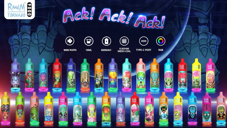 Fumot Tornado T0VLT27 лимун лимете 18мл 9000 једнократна вапе оловка (1 комад) Fumot vape online shop