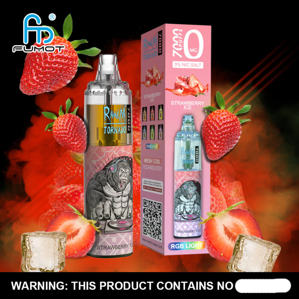 Fumot Tornado T0VLT544 тигровој крви 7000 вапе оловка за једнократну употребу 0% - 14мл (1 комад) Fumot factory