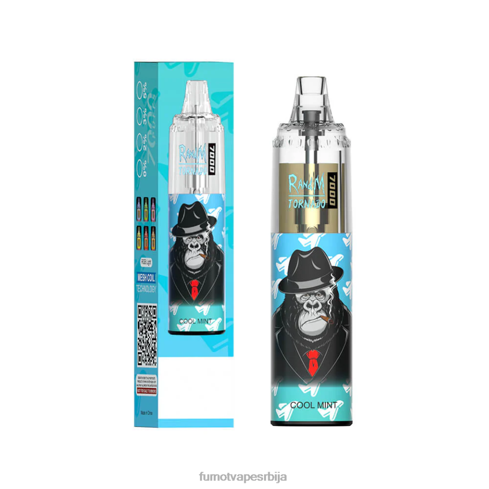 Fumot Tornado T0VLT61 ментол црне рибизле 14мл 7000 једнократна вапе оловка (1 комад) Fumot vape srbija