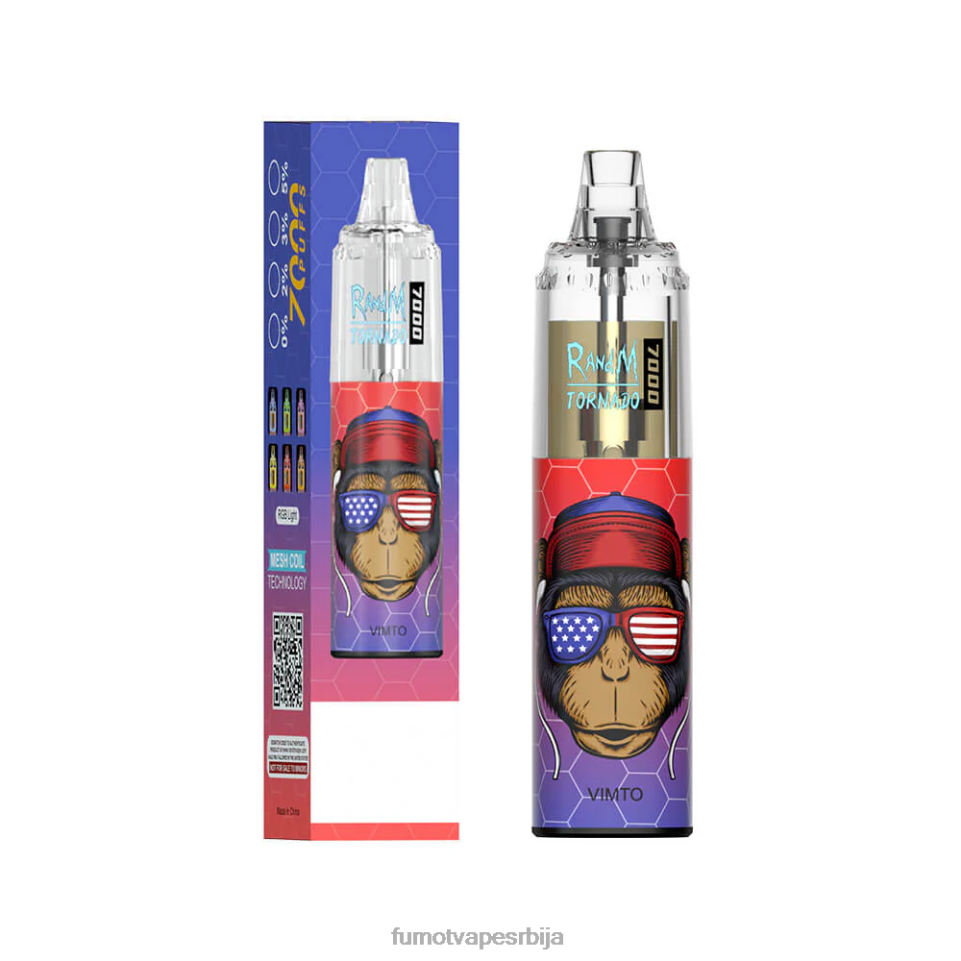 Fumot Tornado T0VLT61 ментол црне рибизле 14мл 7000 једнократна вапе оловка (1 комад) Fumot vape srbija