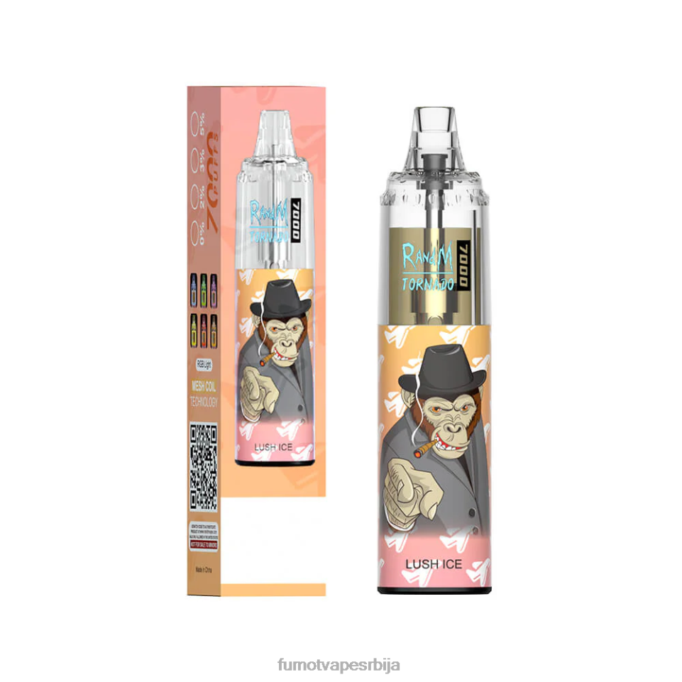 Fumot Tornado T0VLT61 ментол црне рибизле 14мл 7000 једнократна вапе оловка (1 комад) Fumot vape srbija