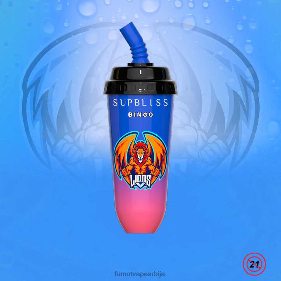 Fumot Supbliss Bingo T0VLT399 диње 8000 Вапе под уређај за једнократну употребу - 16мл (1 комад) Fumot cigarette