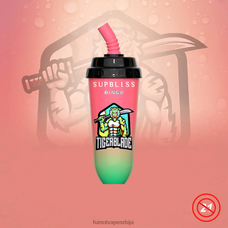 Fumot Supbliss Bingo T0VLT409 јагода манго 16мл 8000 вапе под уређај за једнократну употребу (1 комад) Fumot cigarette