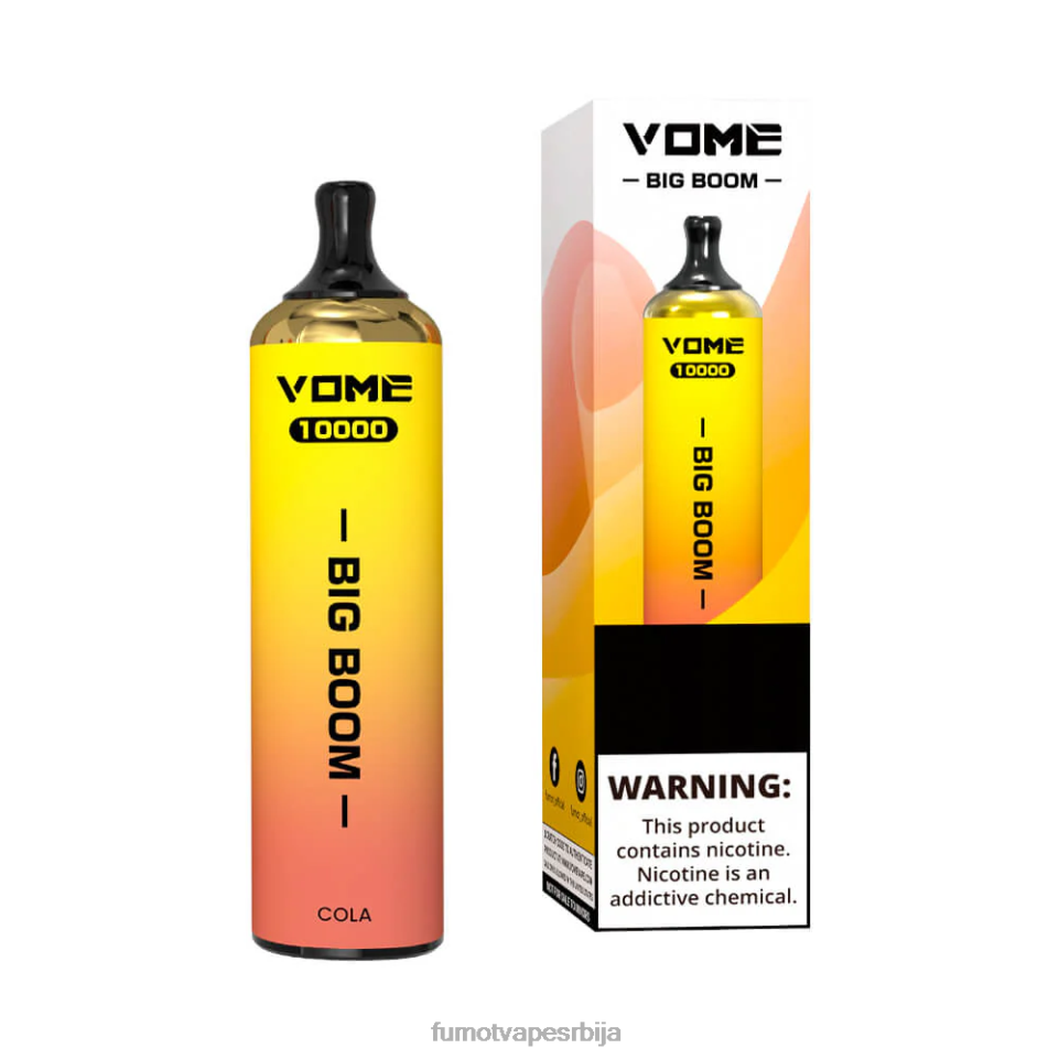 Fumot Vome Big Boom T0VLT448 цола Вапе оловка за једнократну употребу 10000 - 20мл (1 комад) Fumot tech